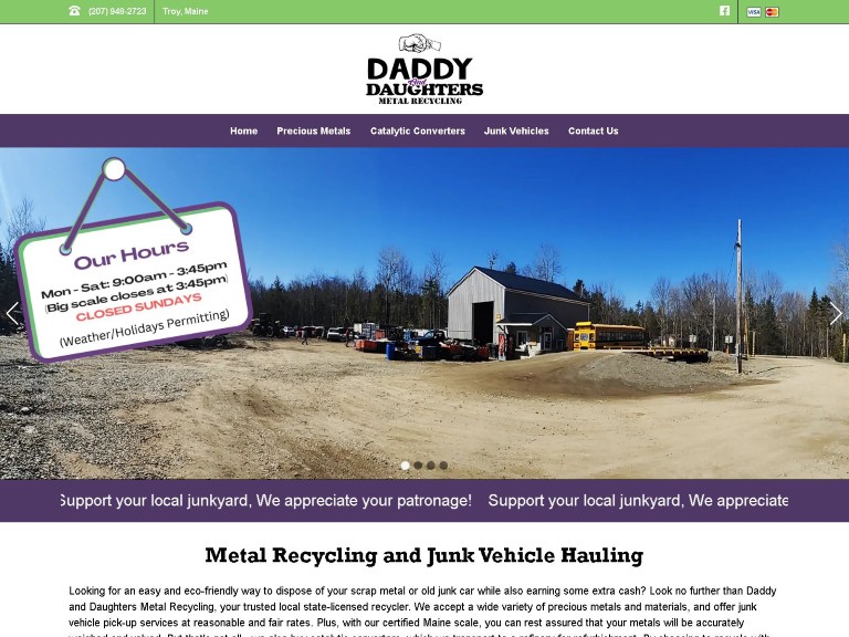 Daddy and Daughter Metal Recycling
