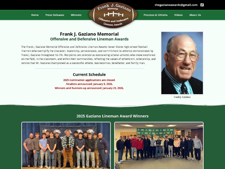 Frank J. Gaziano Memorial Awards