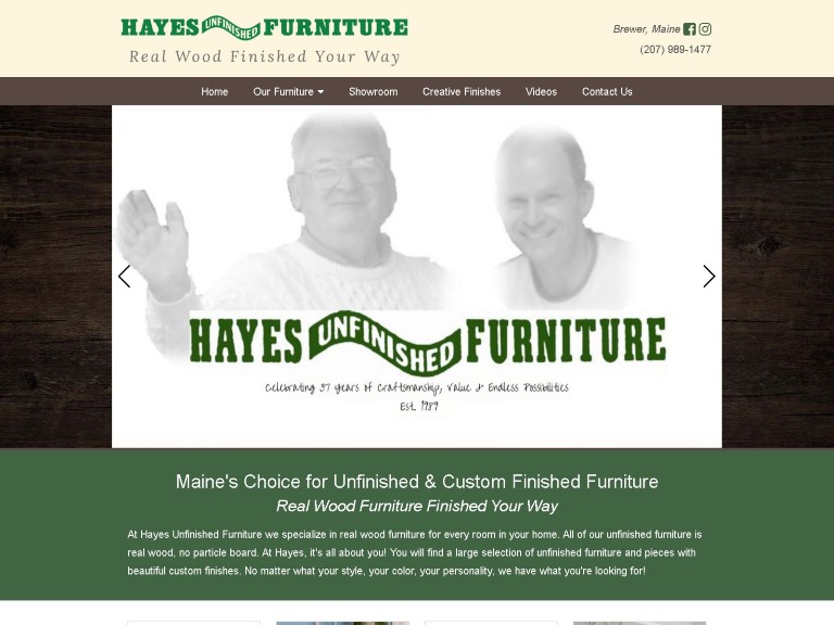 Hayes Unfinished Furniture
