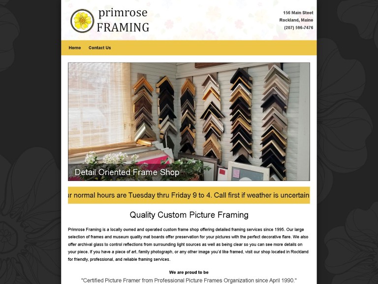 Primrose Framing